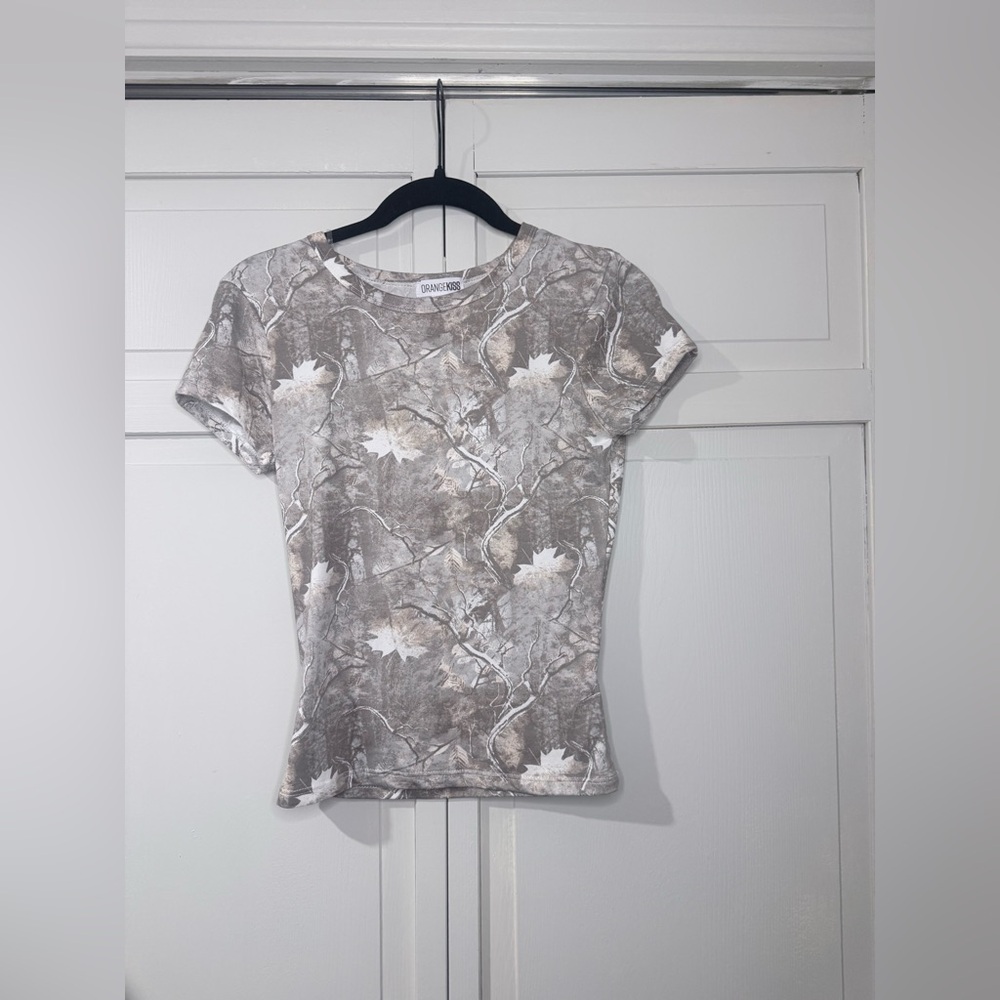 Orange Kiss Camo Shirt